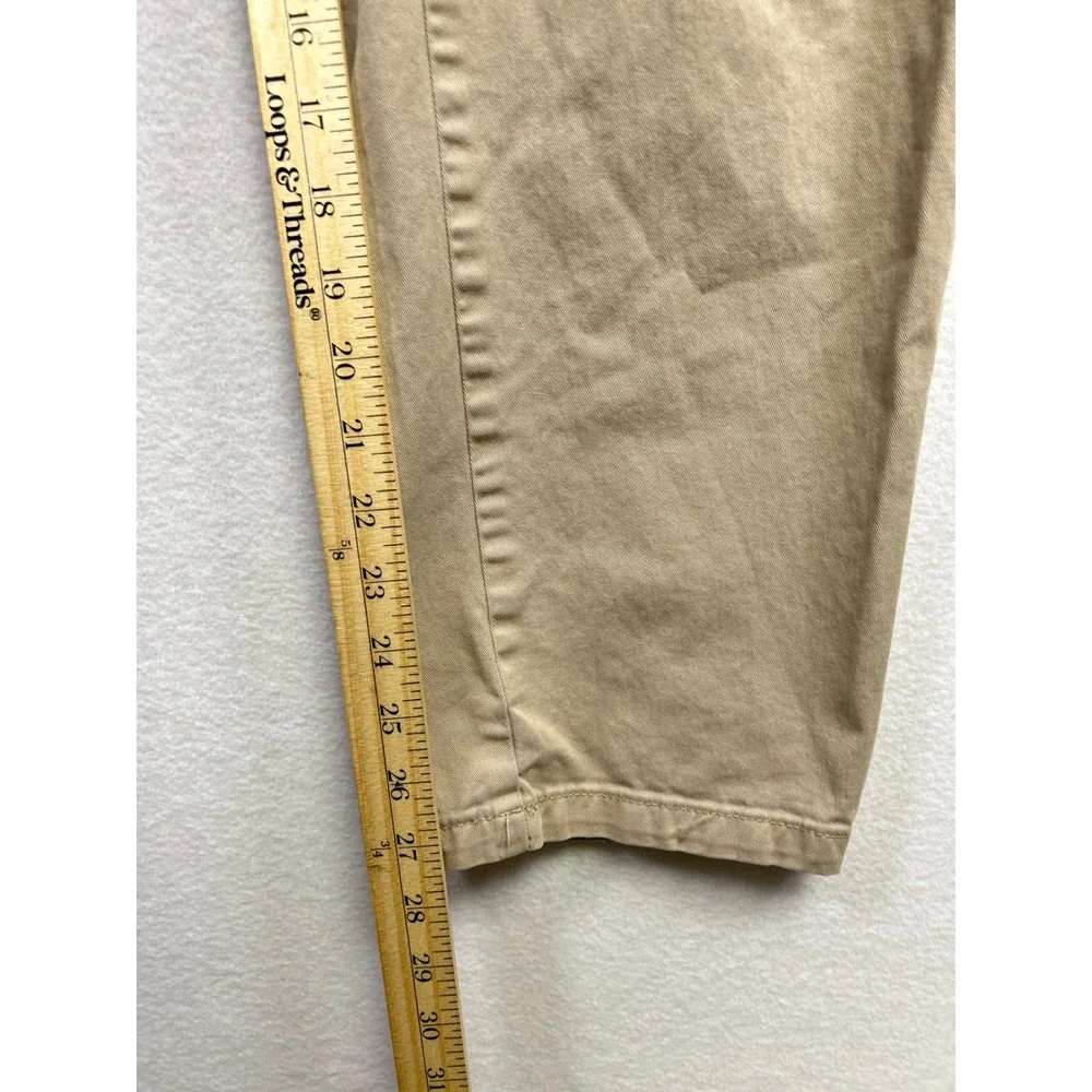 Banana Republic Mens Khaki Chinos Flat Front Pants‎ Size 40x30